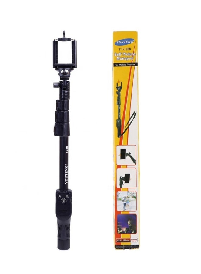 Yungteng Yunteng YT-1288 - Extendable Selfie Stick Monopod with Shutter Remote Control - Black 