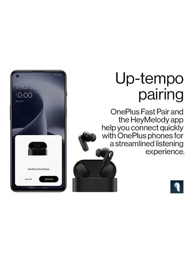 OnePlus - Buds N True Wireless Bluetooth Earphones Black Slate - Image 1