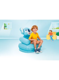 INTEX 1- Piece Elegantly Design Happy Animal Chair Assorted - Style May Vary,  Portable, Durable and Comfortable Yellow 64cm  - Image 4
