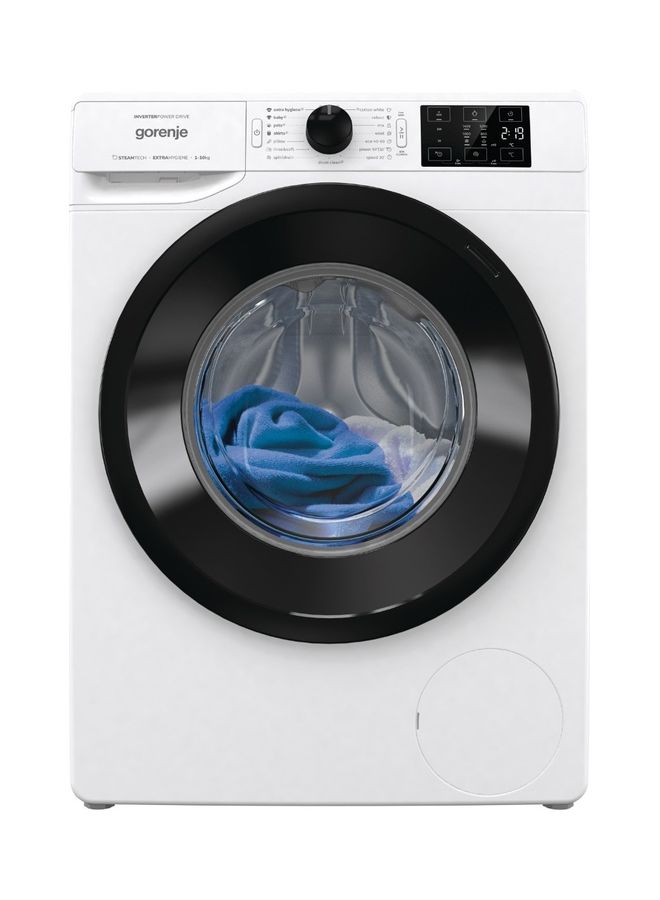 Gorenje Fully Automatic Front Load Washing Machine, 16 Programs, Energy And Water Efficient, Stain Removal System, 1400 RPM, 1 Year Warranty 10 kg WNEI14BS White  - Image 3