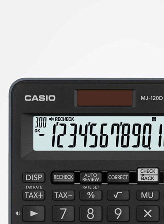 كاسيو آلة حاسبة مالية وتجارية بشاشة سعة 12 رقماً طراز MJ-120D Plus-BK أسود - Image 4