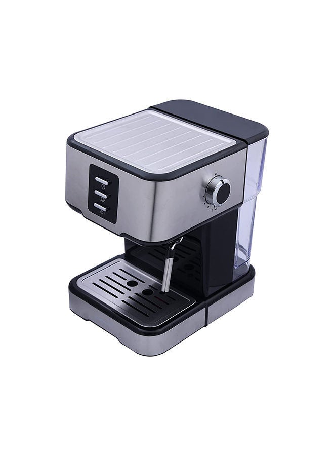 ألسيف إليك ماكينة تحضير قهوة الإسبريسو سعة كوبين وفلتر مزدوج من الستانلس ستيل 1.5 L 850.0 W E03417 أسود/فضي - Image 3