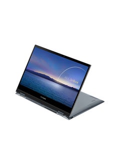 Asus Laptop UX363J With 13.3 Glare Touch Full HD Display, Core i5 Processor/8G RAM/512GB/ Intel Iris Plus Graphics/Windows 10 English/Arabic Pine Grey