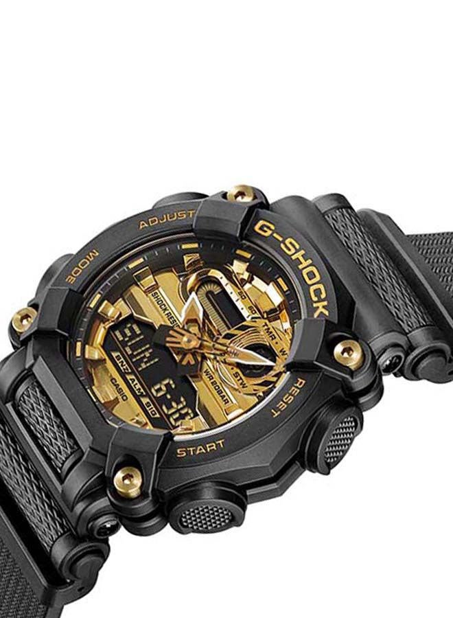 جي شوك ساعة يد رقمية وبعقارب 50 مم - لون أسود - طراز GA-900AG-1ADR - Image 4