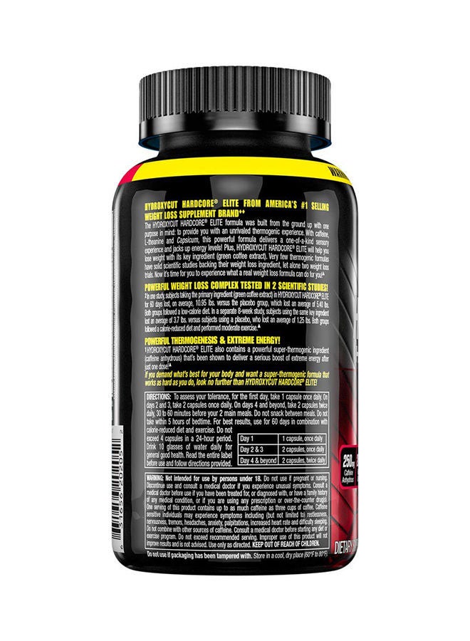 MuscleTech - Hydroxycut Hardcore Elite Dietary Supplement - Unflavored - 110 Capsules - Image 1