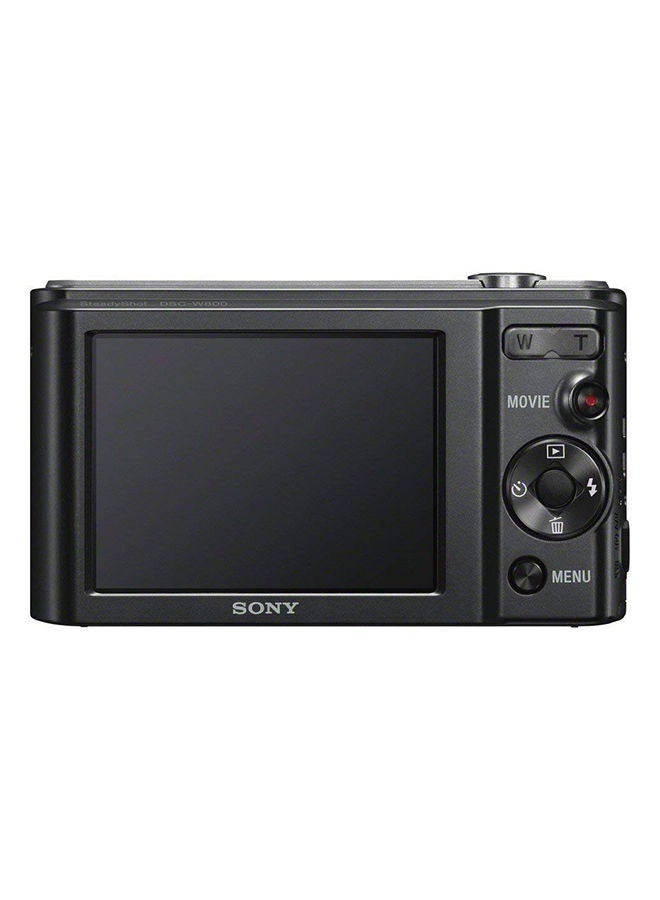 Sony - Cyber-shot DSC-W800 Point And Shoot Camera 20.1MP 5x Zoom Black - Image 1