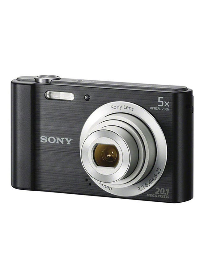 Sony - Cyber-shot DSC-W800 Point And Shoot Camera 20.1MP 5x Zoom Black - Image 1