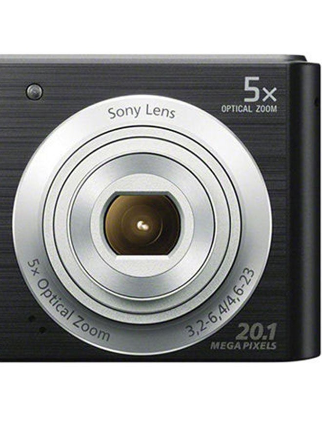 Sony - Cyber-shot DSC-W800 Point And Shoot Camera 20.1MP 5x Zoom Black - Image 1