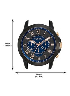 FOSSIL Men's Grant Chronograph Watch FS5061 - 44 mm - Blue  - Image 5