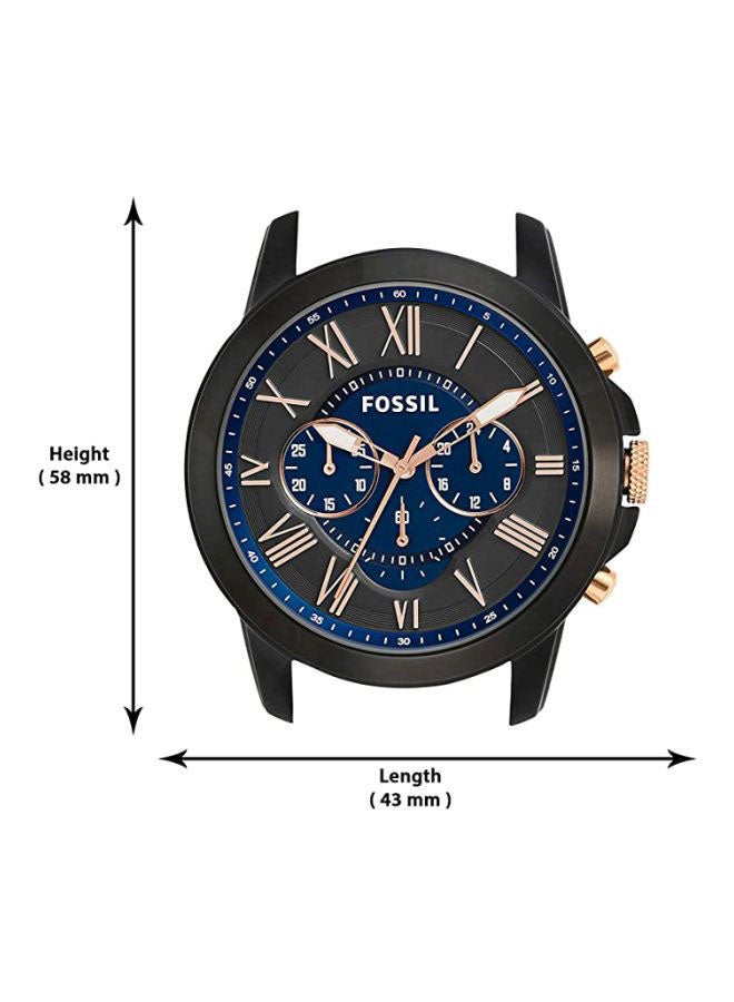 FOSSIL - Men's Grant Chronograph Watch FS5061 - 44 mm - Blue - Image 1