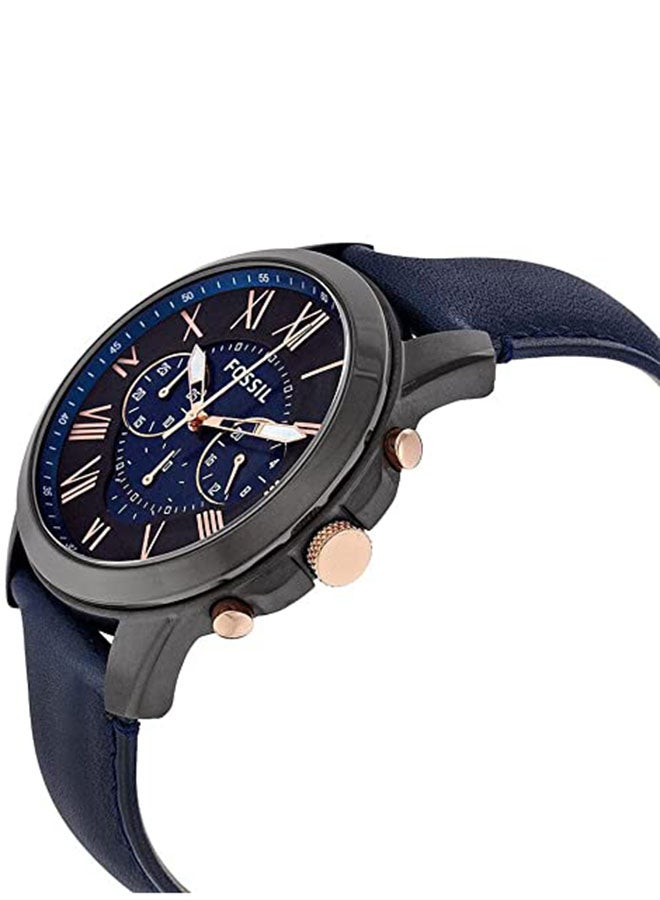 FOSSIL - Men's Grant Chronograph Watch FS5061 - 44 mm - Blue - Image 1