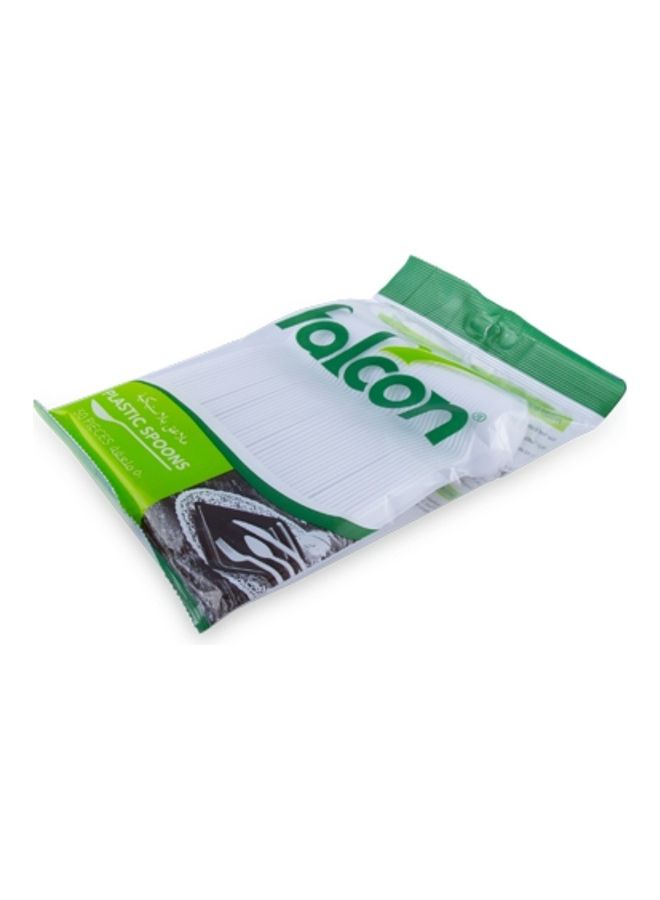 Falcon Plastic Table Spoon White - Image 2