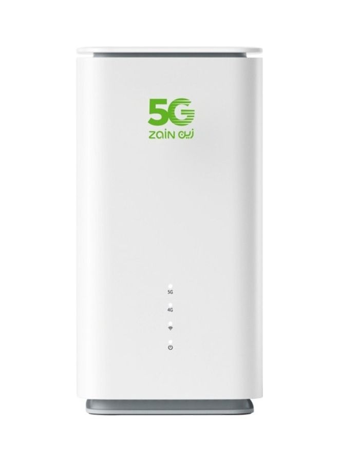 Zain - 5G CPE T1A Wi-Fi Router White - Image 1