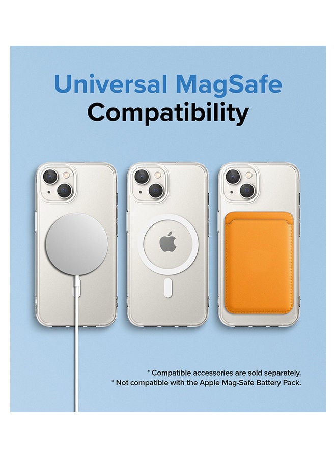 Ringke - Fusion Magnetic Hard Translucent Shockproof Soft TPU Bumper Phone Case For iPhone 14 Matte Clear - Image 1