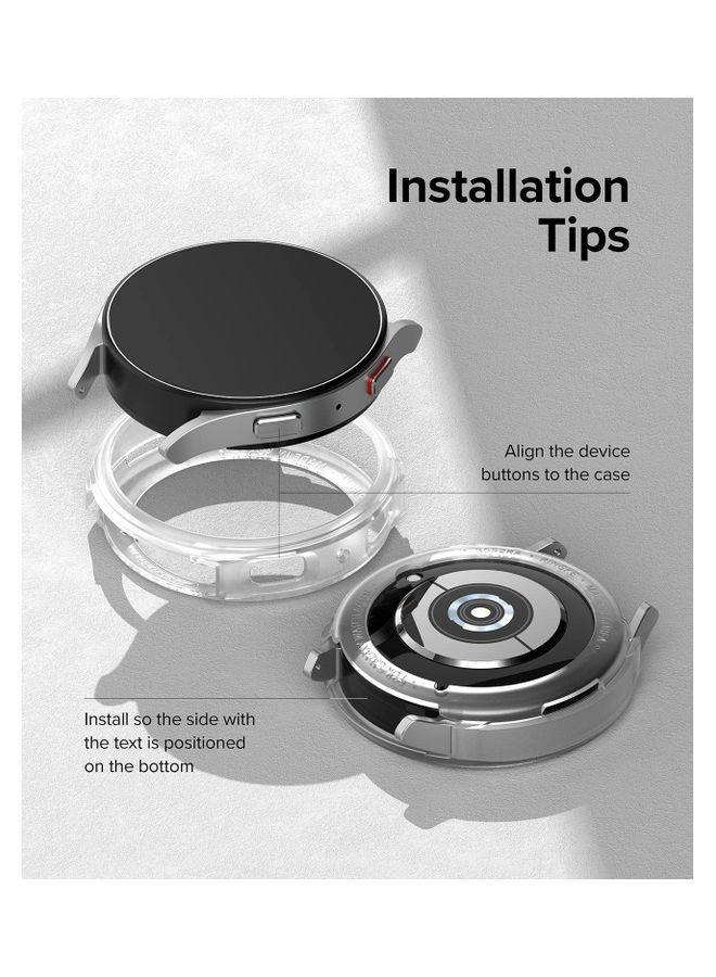 رينجك غطاء حماية رفيع من سلسلة آير سبورت متوافق مع تقنية باور شير لساعة سامسونج جالاكسي واتش شفاف - Image 3