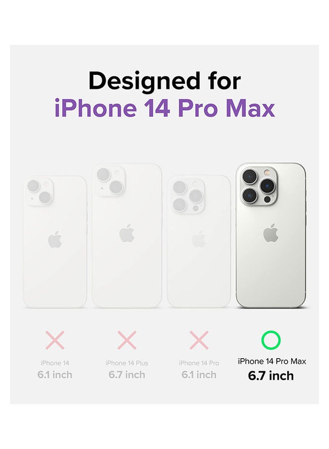 Ringke - Fusion Bumper Case Square Shaped Advanced Edge Shockproof Drop Protection Phone Cover For iPhone 14 Pro Max Clear - Image 1