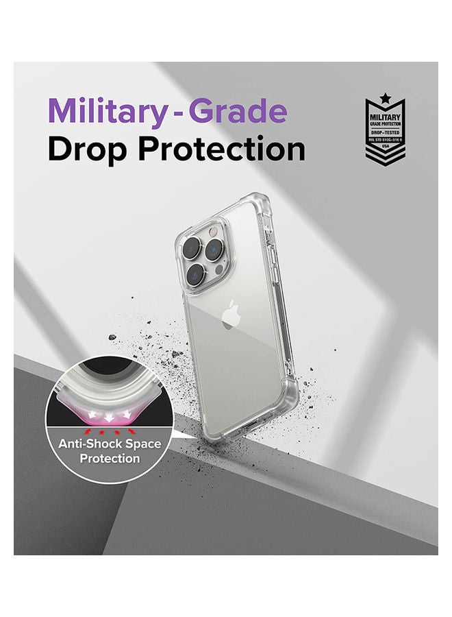 Ringke - Fusion Bumper Case Square Shaped Advanced Edge Shockproof Drop Protection Phone Cover For iPhone 14 Pro Max Clear - Image 1