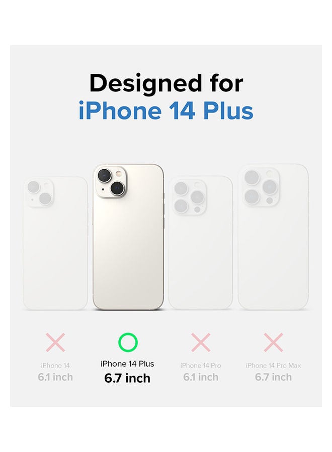 Ringke Fusion Magnetic Hard Translucent Shockproof Soft TPU Bumper Phone Case For iPhone 14 Plus Matte Clear  - Image 3
