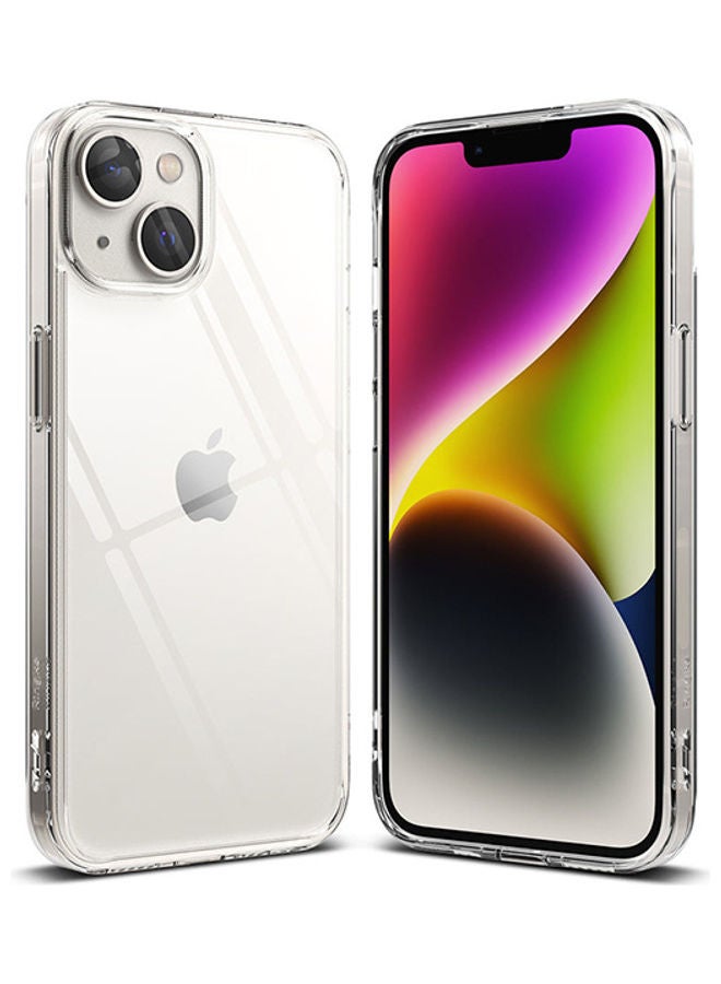 Ringke Fusion Case Anti-Scratch Minimal Yellowing Clear Hard Back Shockproof Bumper Phone Cover For iPhone 14 Plus Black - Image 1