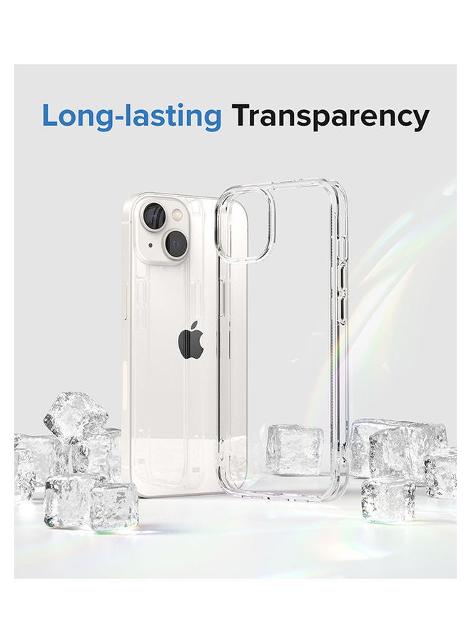 Ringke Fusion Case Anti-Scratch Minimal Yellowing Clear Hard Back Shockproof Bumper Phone Cover For iPhone 14 Plus Black - Image 3