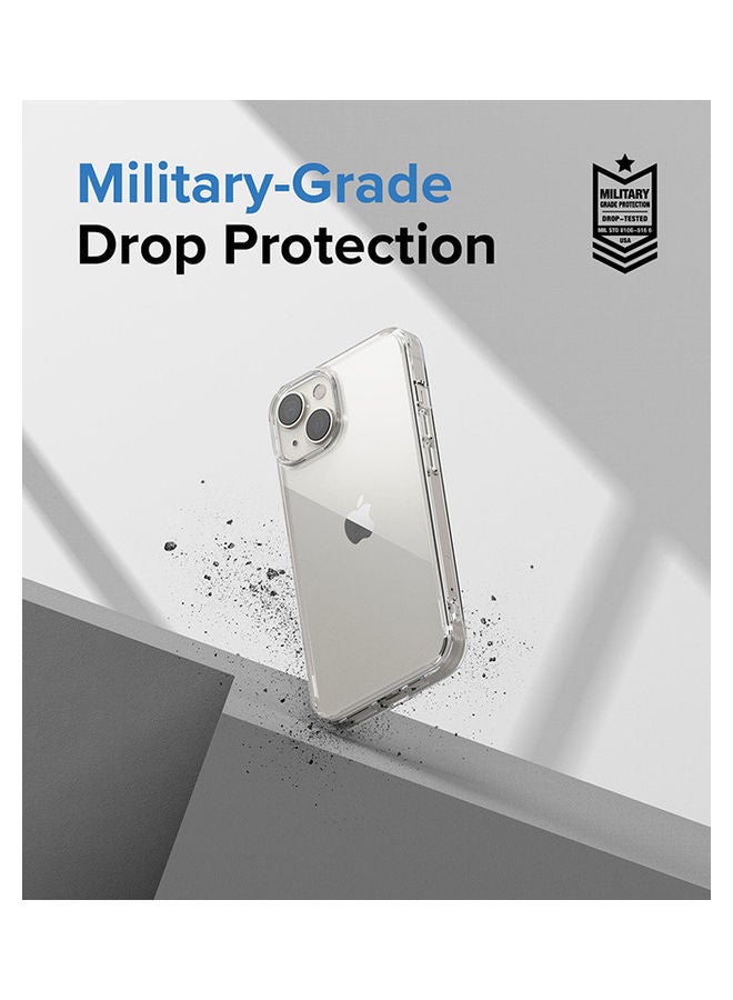 Ringke Fusion Case Anti-Scratch Minimal Yellowing Clear Hard Back Shockproof Bumper Phone Cover For iPhone 14 Plus Black - Image 4