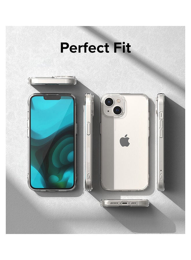 Ringke Fusion Case Anti-Scratch Minimal Yellowing Clear Hard Back Shockproof Bumper Phone Cover For iPhone 14 Plus Black - Image 5