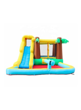 Fancy And Stylish Inflatable Bouncy Castle With Water Slide And Spray Gun 385x300x205cm - v1665033011/N49063486A_1