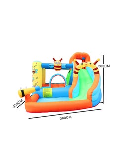JSAITOYS Bee Theme Inflatable Jumping Castle With Slide And Water Gun 355x300x205cm  - Image 2