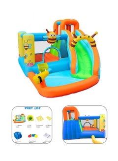 JSAITOYS Bee Theme Inflatable Jumping Castle With Slide And Water Gun 355x300x205cm  - Image 3