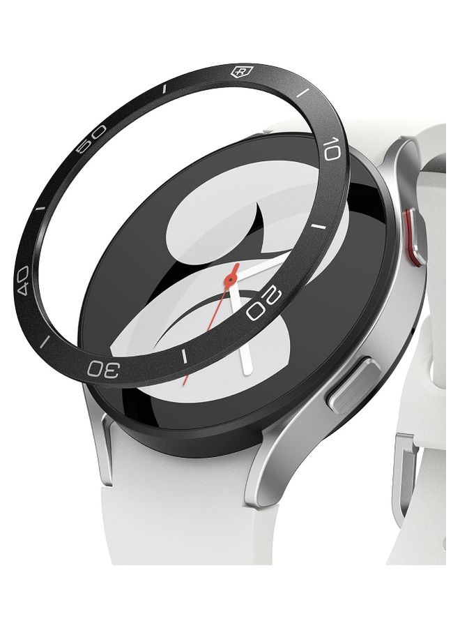 رينجك غطاء حماية بإطار حلقي لاصق من الاستانلس ستيل المانع للخدوش لساعة جالاكسي ووتش 5 وجالاكسي ووتش 4 مقاس (40 مم) طراز 40‎-15 أسود - Image 1