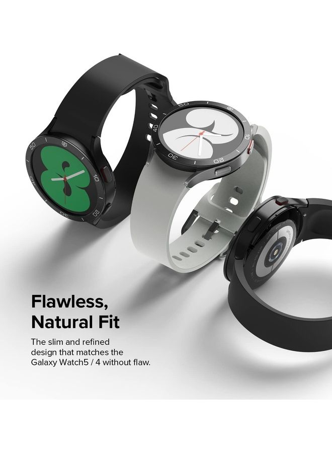 رينجك غطاء حماية بإطار حلقي لاصق من الاستانلس ستيل المانع للخدوش لساعة جالاكسي ووتش 5 وجالاكسي ووتش 4 مقاس (40 مم) طراز 40‎-15 أسود - Image 4
