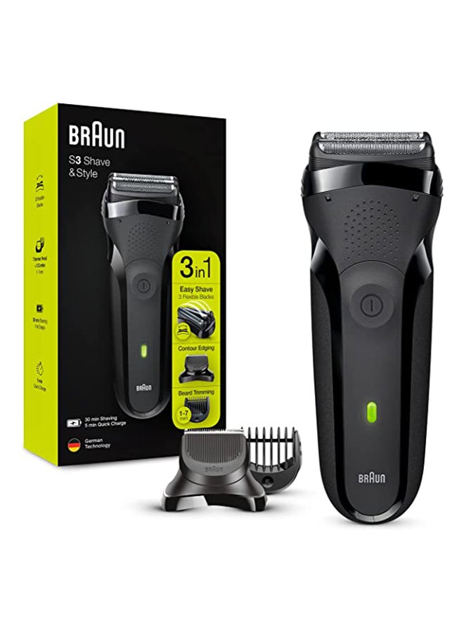 BRAUN - Series 3 Shave&Style 300Bt Electric Shaver, Razor For Men Black 10*5cm - Image 1