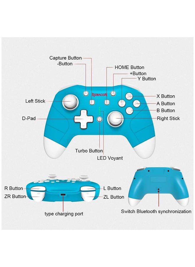 REDRAGON - G815 PLUTO Wireless Gamepad Controller - Image 1