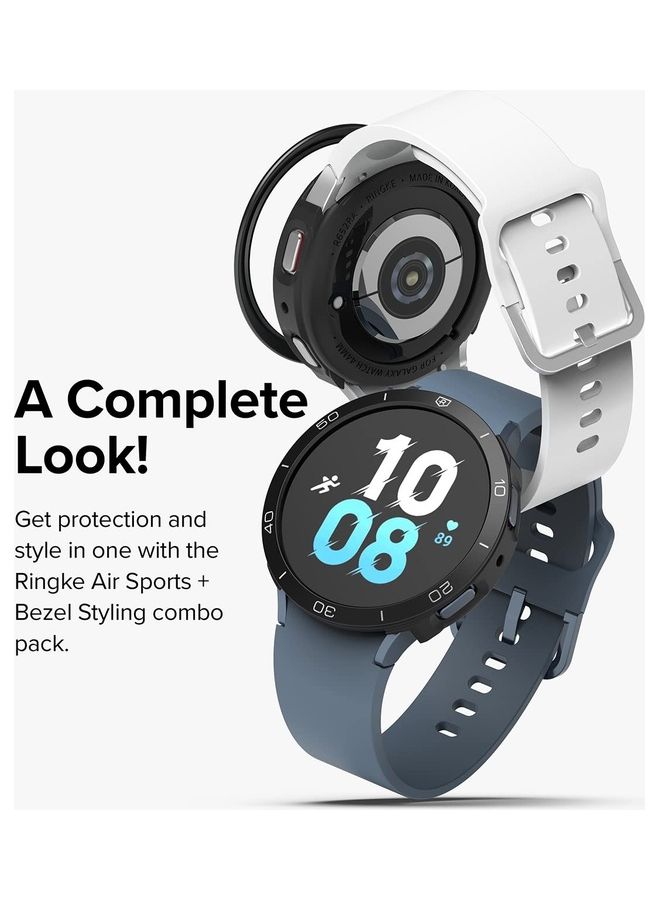 Ringke Air Sports Case and Bezel Ring With Adhesive for Galaxy Watch Black  - Image 3