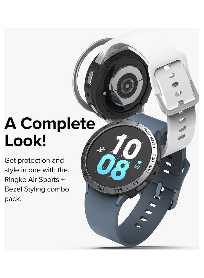 Ringke Air Sports Case And Bezel Ring With Adhesive For Galaxy Watch 5 44mm Black  - Image 3