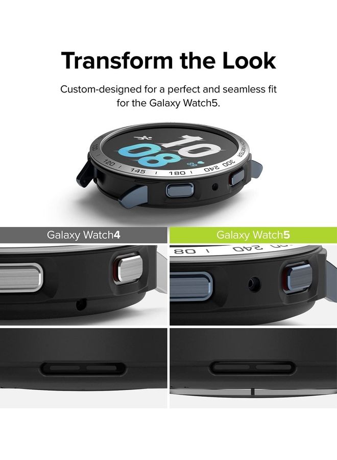 Ringke Air Sports Case And Bezel Ring With Adhesive For Galaxy Watch 5 44mm Black  - Image 4