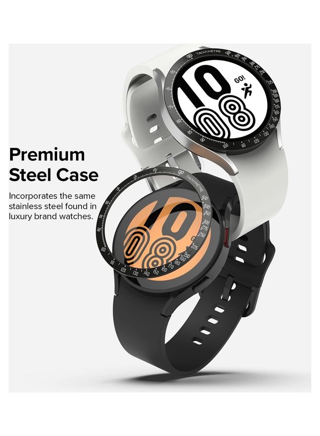 Ringke Bezel Styling Adhesive Frame Ring Cover Anti Scratch [Stainless Steel] Case Accessory for Galaxy Watch 5/Galaxy Clear  - Image 3