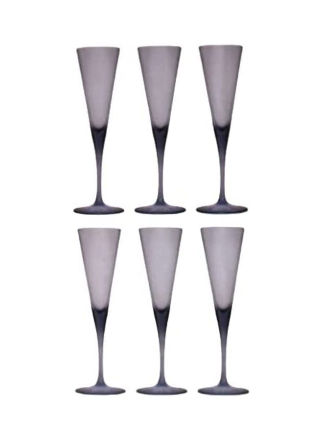 Pasabahce - Set Of 6 Colored Glass Cups Turkish Made Purple 150ml - Image 1