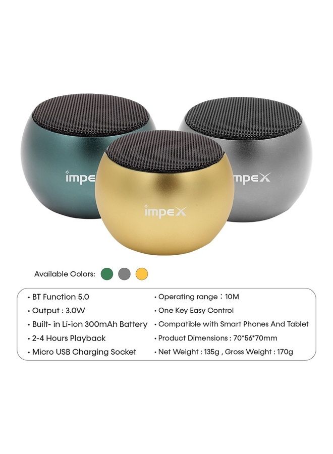 Impex - 3.0W Bluetooth Speaker SOUNDGEAR 2 Multicolour - Image 1