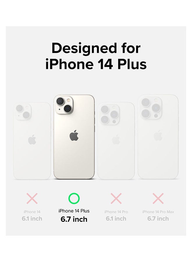 Ringke Silicone Lightweight Flexible Scratch Resistant Soft Microfiber Full Body Protective Cover For iPhone 14 Plus Black  - Image 2