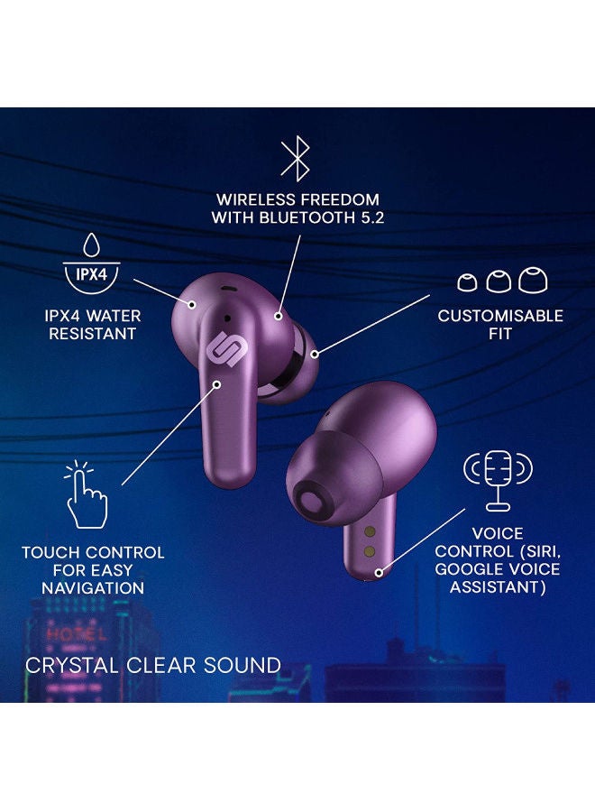 Urbanista Seoul Wireless Earbuds Vivid Purple  - Image 2