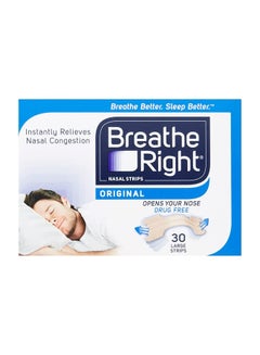 Breathe Right Pack Of 30 Congestion Relief Nasal Strips Uae 