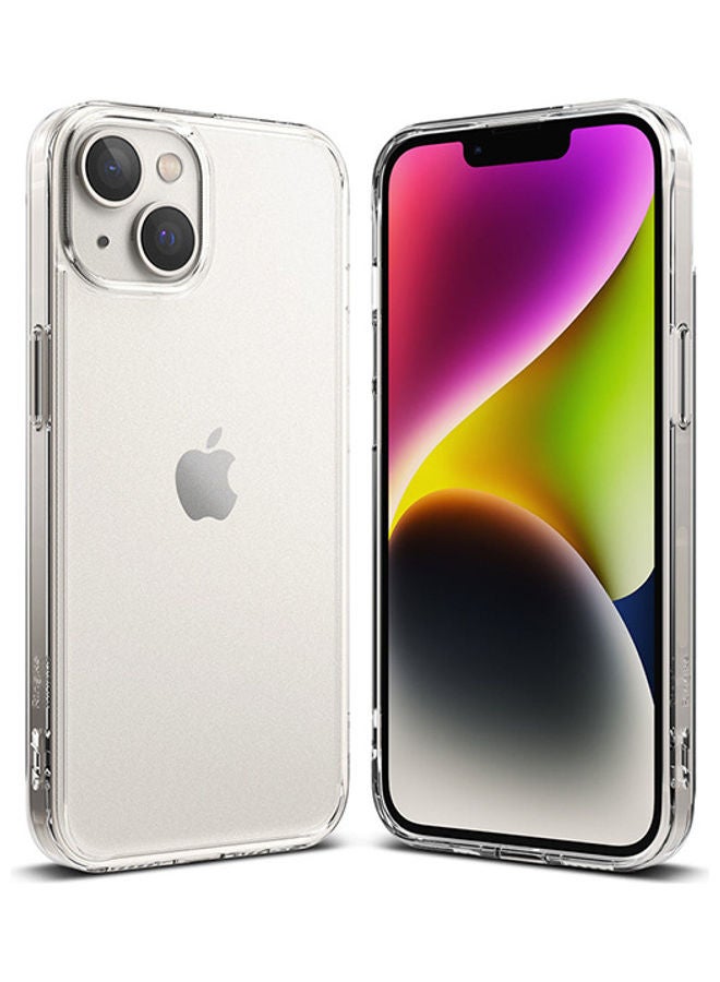 Ringke Fusion Case Anti-Scratch Minimal Yellowing Clear Hard Back Shockproof Bumper Phone Cover For Apple iPhone 14 Plus Matte Clear - Image 1