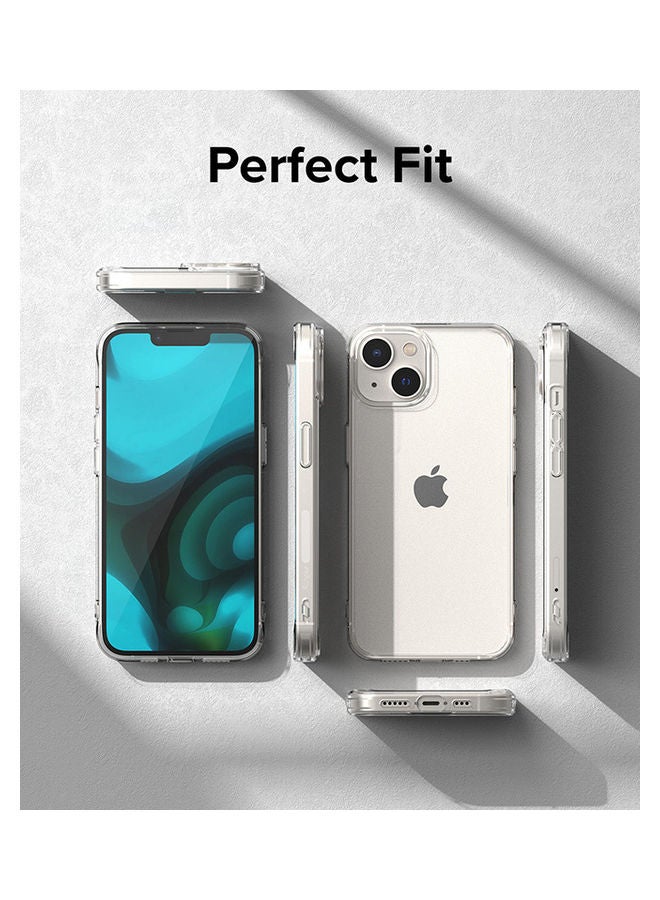 Ringke Fusion Case Anti-Scratch Minimal Yellowing Clear Hard Back Shockproof Bumper Phone Cover For Apple iPhone 14 Plus Matte Clear - Image 5