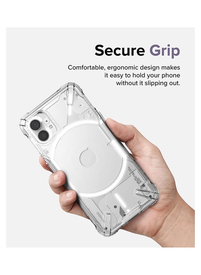 Ringke Fusion-X Case For Nothing Phone Hard Back Heavy Duty Shockproof Bumper Phone Cover Clear - Image 5