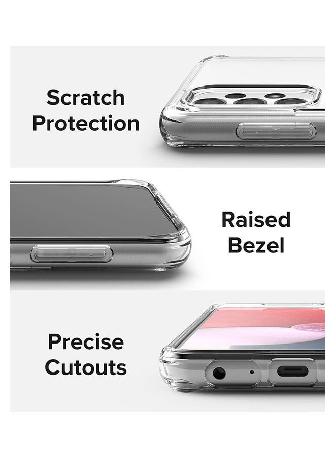 Ringke Fusion Thin Hard Back Heavy Duty Shockproof TPU Bumper Case For Samsung Galaxy A13 4G LTE Clear Clear - Image 4