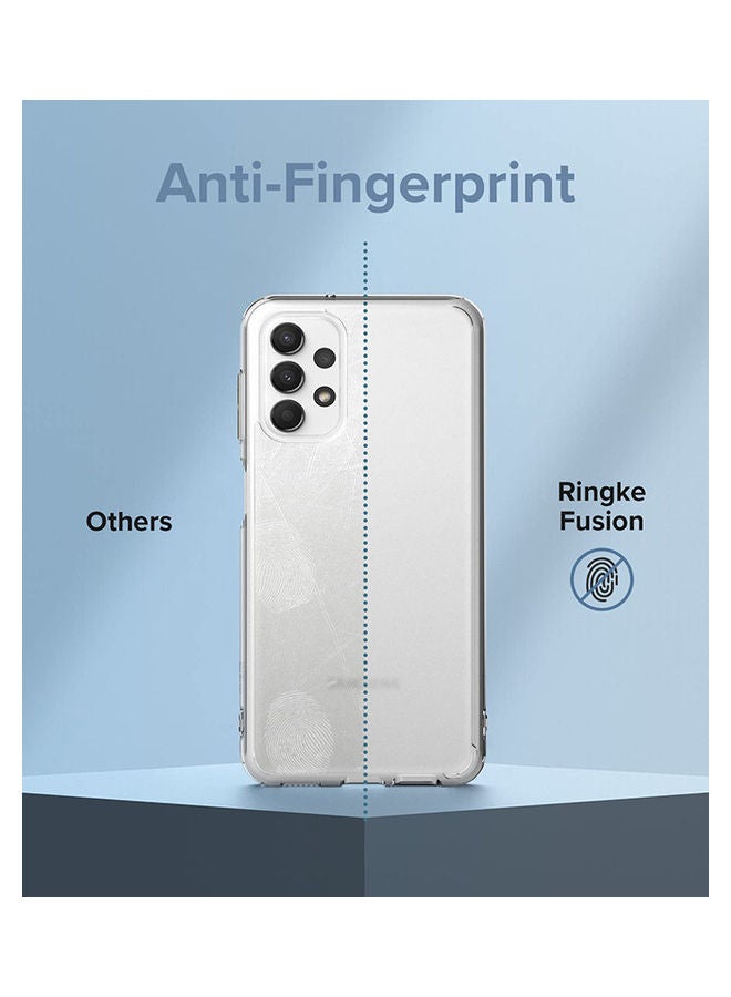Ringke Fusion Transparent Thin Hard Back Heavy Duty Shockproof TPU Bumper Case For Samsung Galaxy A13 4G LTE Matte Clear - Image 3