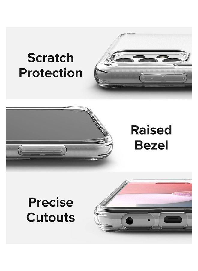 Ringke Fusion Transparent Thin Hard Back Heavy Duty Shockproof TPU Bumper Case For Samsung Galaxy A13 4G LTE Matte Clear - Image 4