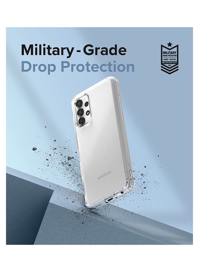 Ringke Fusion Transparent Thin Hard Back Heavy Duty Shockproof TPU Bumper Case For Samsung Galaxy A13 4G LTE Matte Clear - Image 5