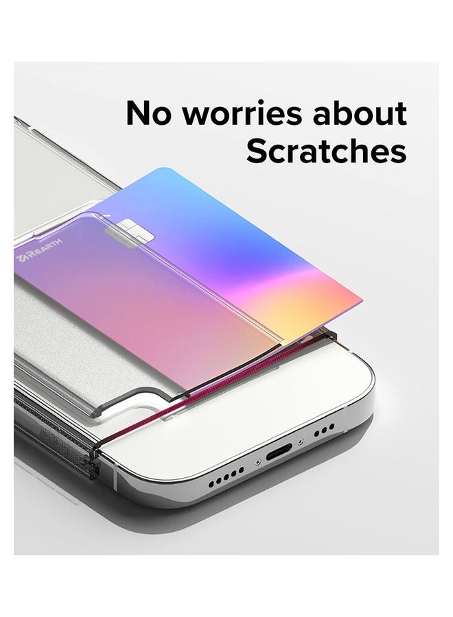 Fusion Case Transparent Hard Back With Built In Slim Card Holder Wallet Cover For IPhone 14 Pro Max 6.7 Inch Clear